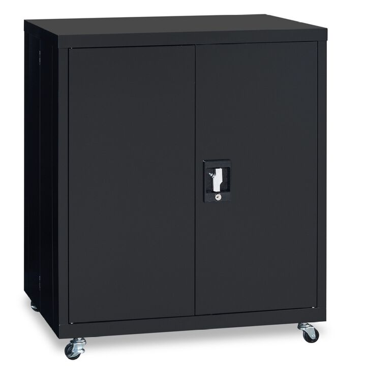 1 Shelf Metal Filing Cabinet, Storage File Cabinet with Lock for Home and Office