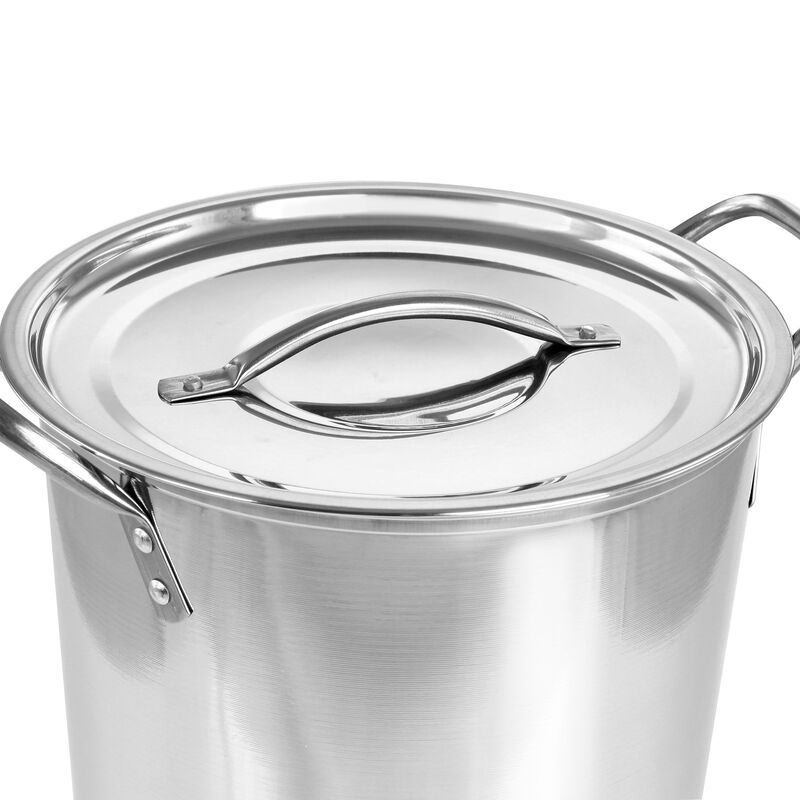 Gibson Everyday Whittington 8 Quart Stainless Steel Stock Pot with Lid