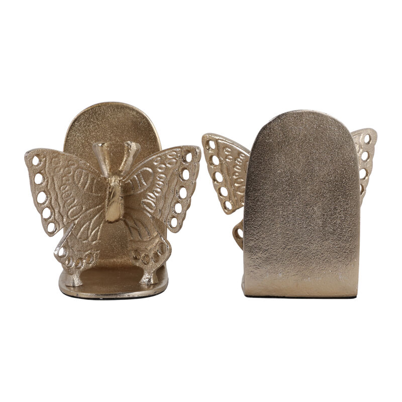 S/2 6" Butterfly Bookends image number 4