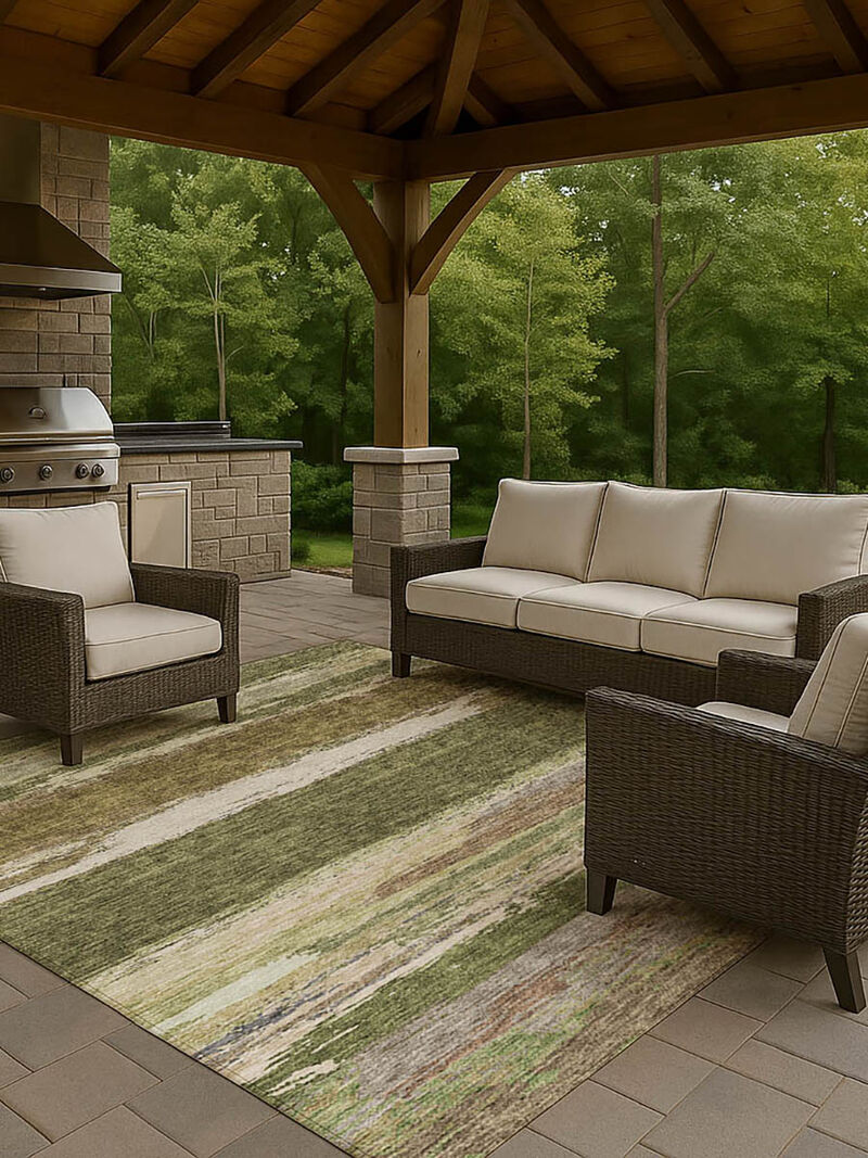 Trevi TV8 Olive 9' x 12' Rug