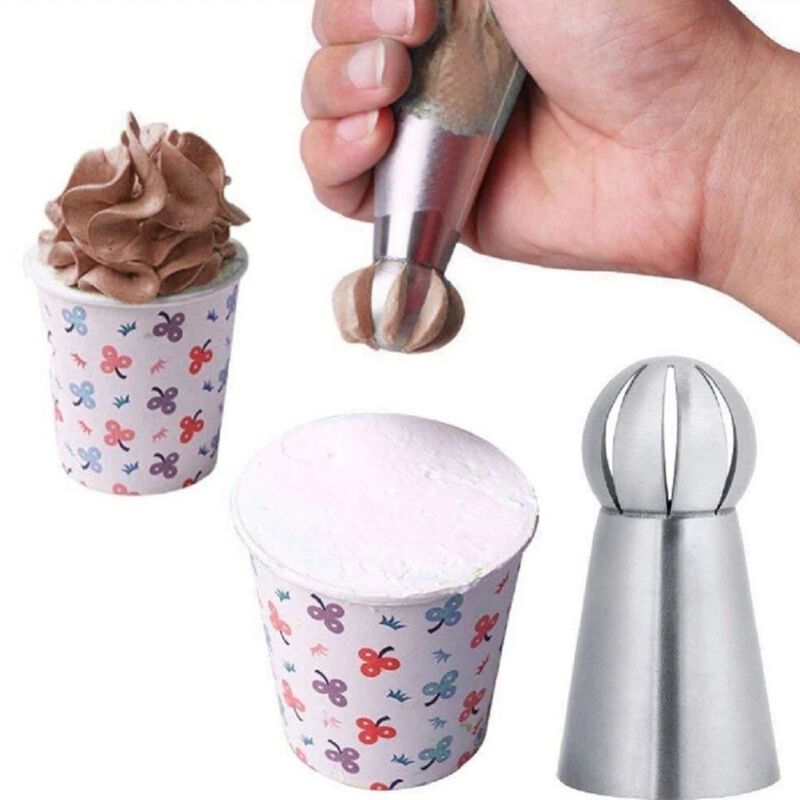 Pack of 3 Russian Ball Sphere Icing Nozzle Set image number 2