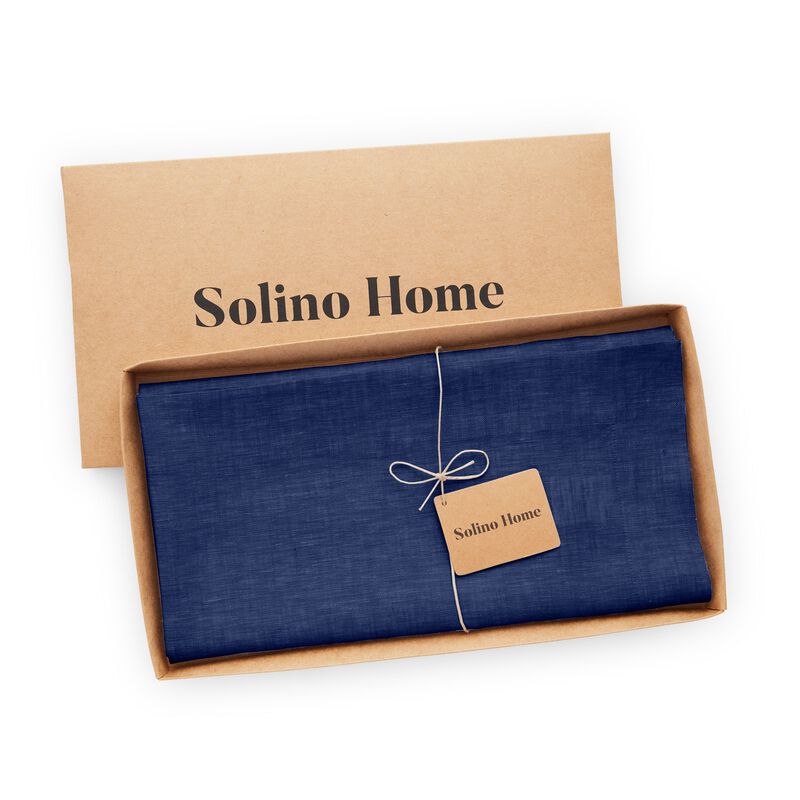 Solino Home 100% Pure Linen Table Throw - Athena.