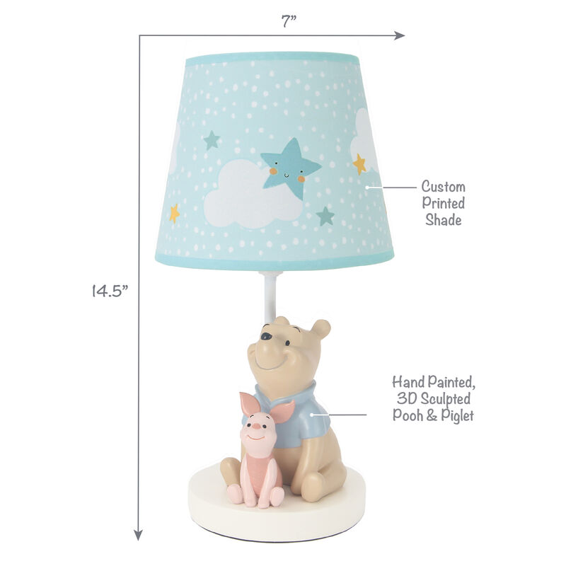 Bedtime Originals Disney Baby Starlight Pooh Lamp with Shade & Bulb - Blue