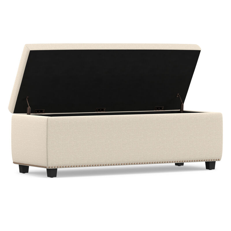 Simpli Home Hamilton Storage Ottoman image number 3