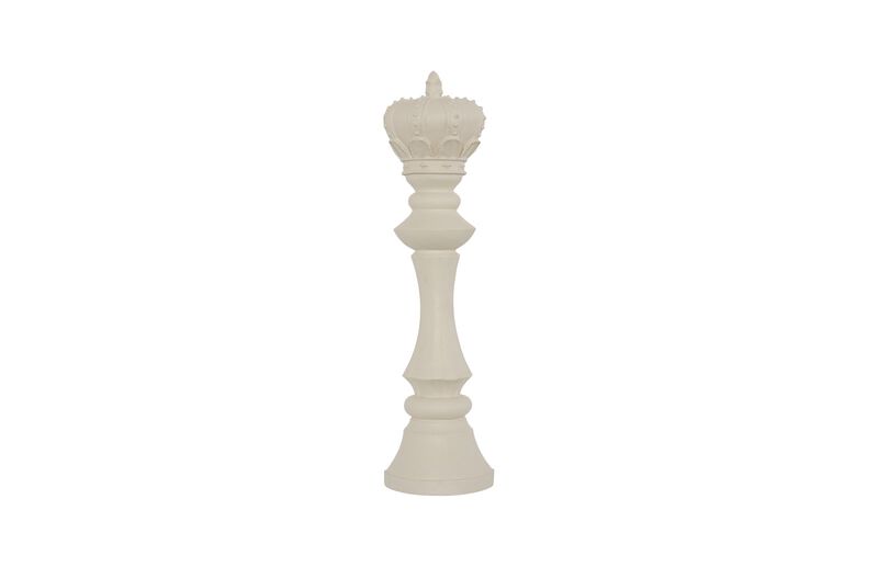 King Chess White Wall Decor image number 0