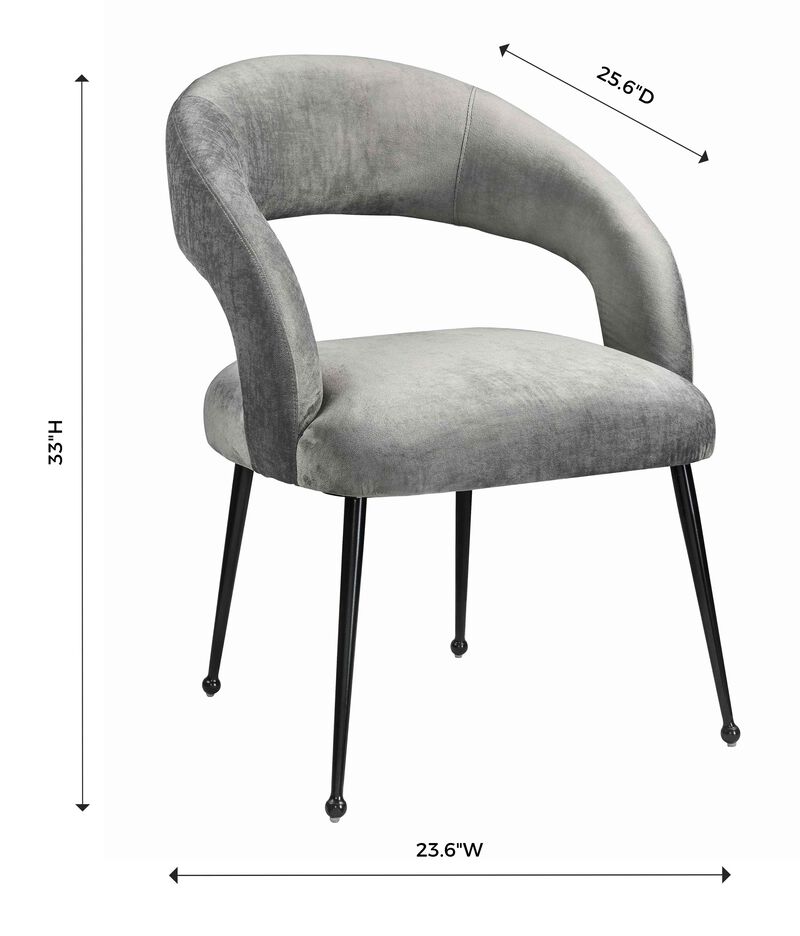 Rocco Black Boucle Dining Chair image number 5