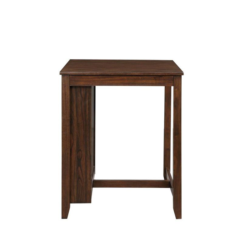 Solid Wood Small Dining Table for 2 &ndash; Compact Table and Chairs Set image number 3