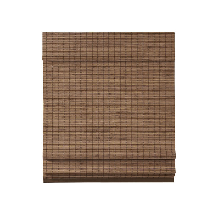 Gracie Mills Thalassa Eco-Friendly Natural Bamboo Light Filtering Roman Shade 64"L