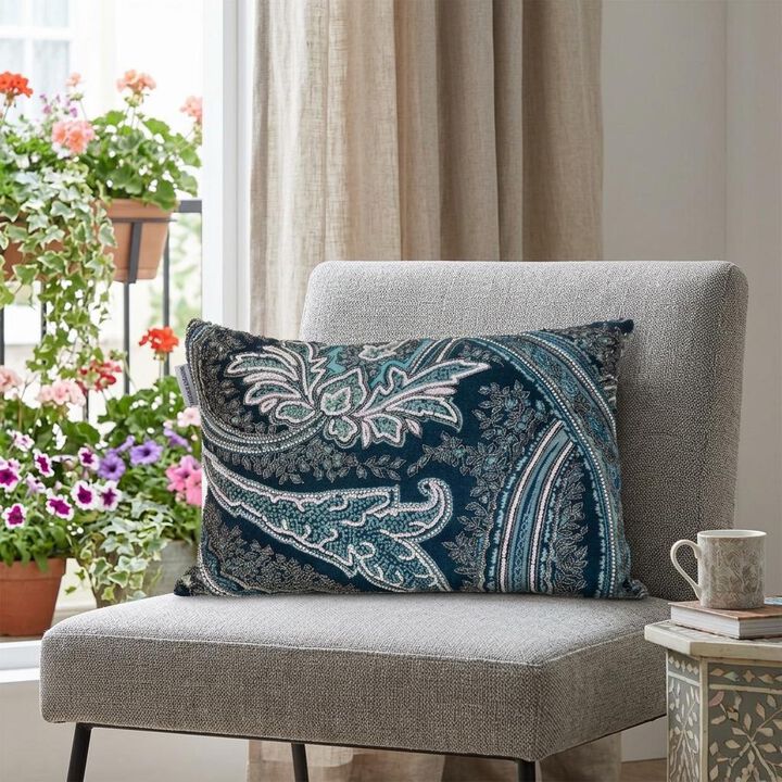 HomeRoots 12" X 24" MULTICOLOR Throw Pillow