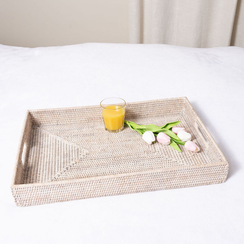 Saboga Home&trade; Rectangular Tray With Cutout Handles image number 2