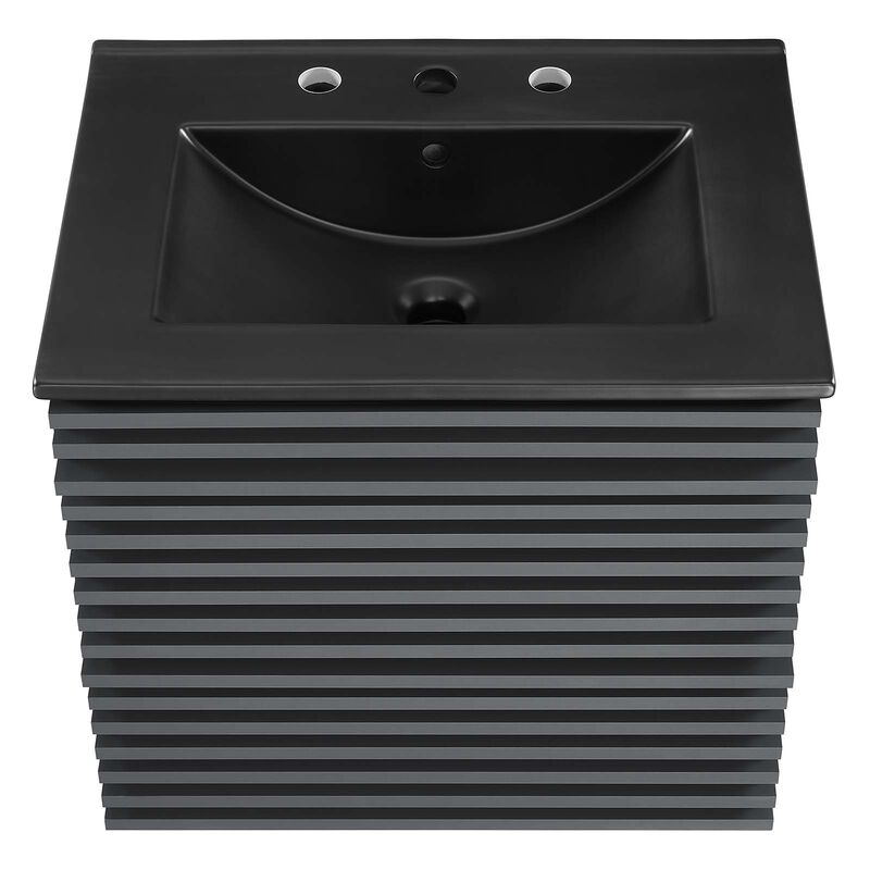 Render 24" Wall-Mount Bathroom Vanity image number 4