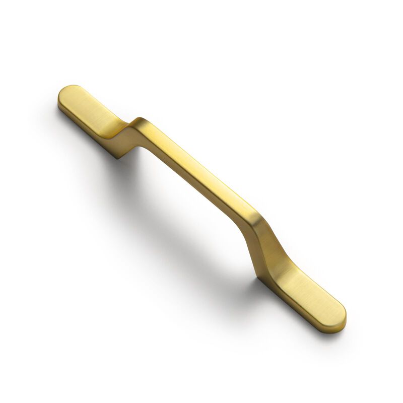 Goo-Ki 6 Pack Brushed Brass Cabinet Handle Drawer Pulls - 3""(76mm) c-c Modern Bar Handles Pull Kitchen Cabinet Hardware for Dre