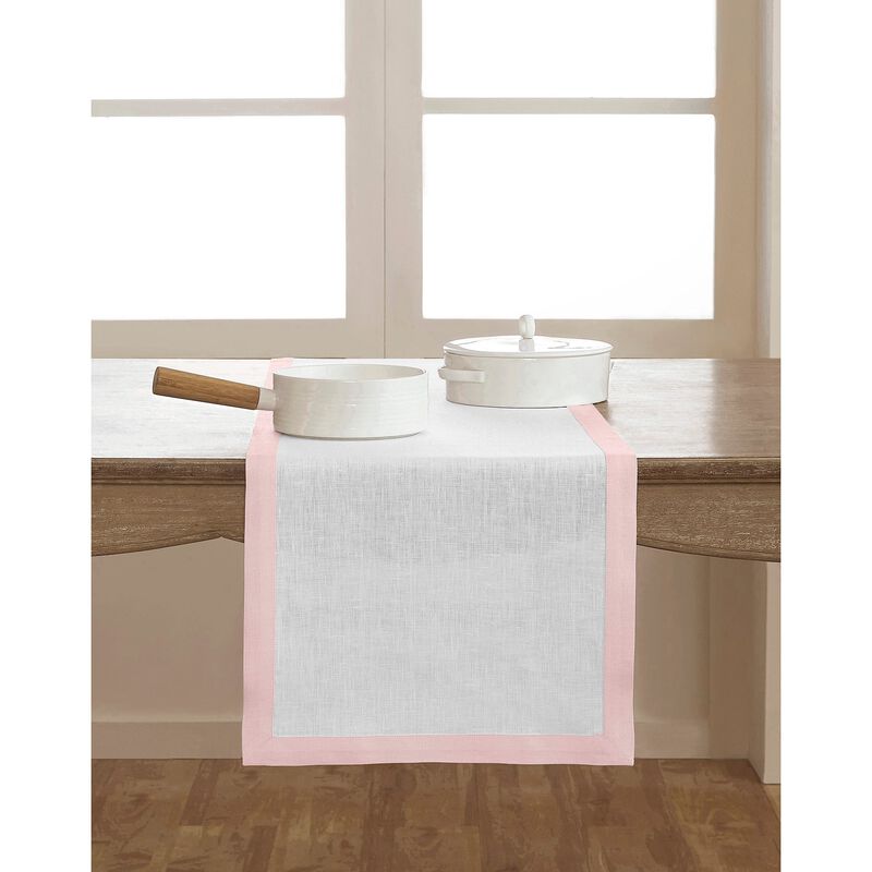 Solino Home Classic 100% Linen Table Runner &ndash; Handcrafted, Machine Washable, Perfect for Holiday and Everyday Dining