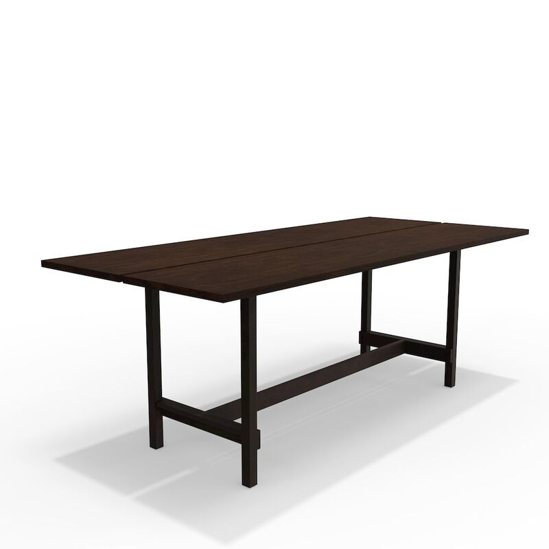 Jaslyn Split Top Dining Table - Walnut