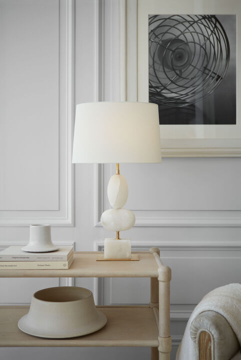 Dani Medium Table Lamp in Alabaster