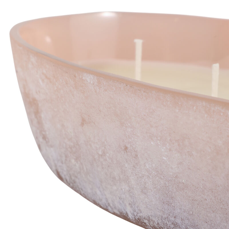 9" 25 Oz Jasmine Heart Shaped Soda Glass Candle, B image number 5