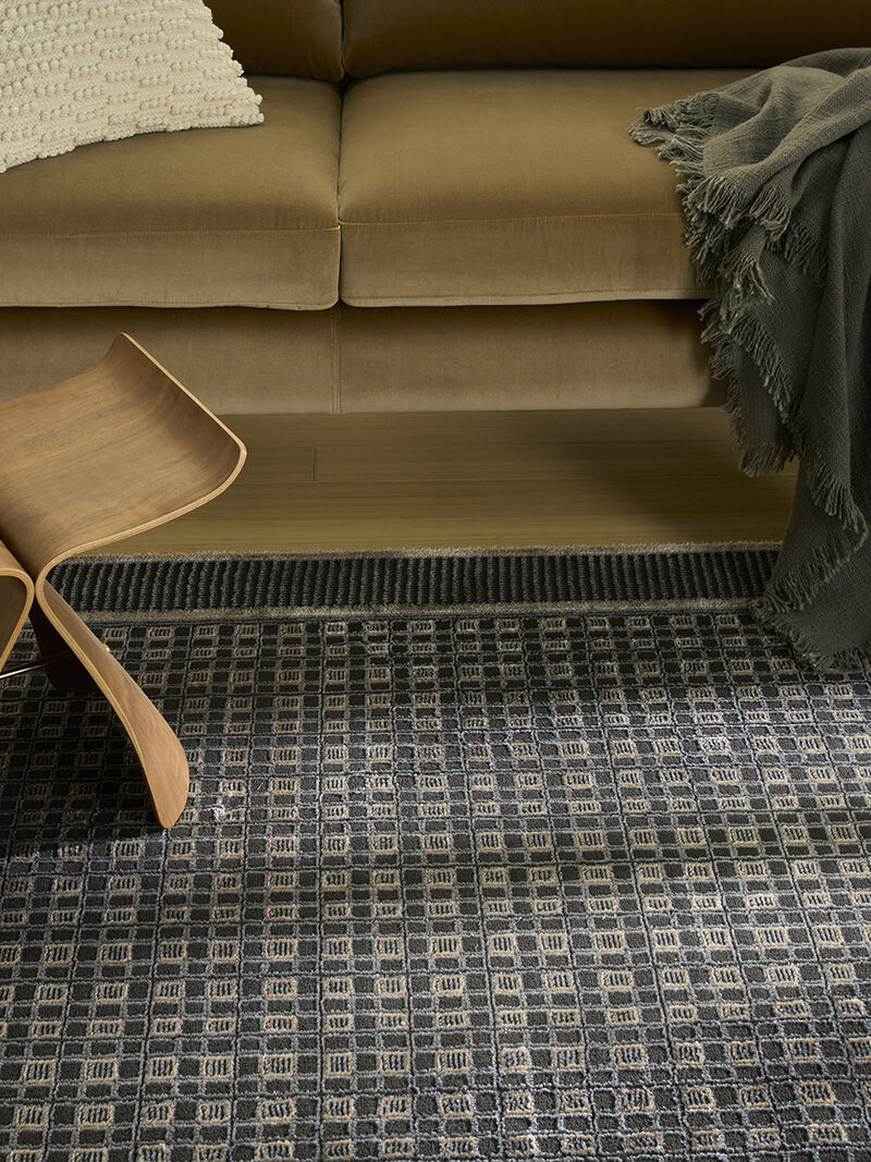 Nordic NRC03 Black/Taupe 4' x 6' Rug