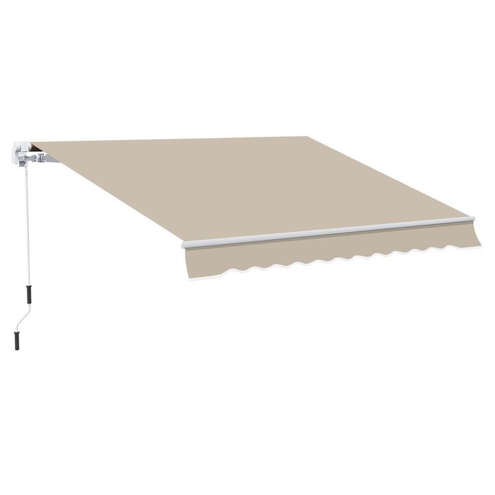 Hivvago 13' x 8' Manual Retractable Sunshade for Deck or Balcony