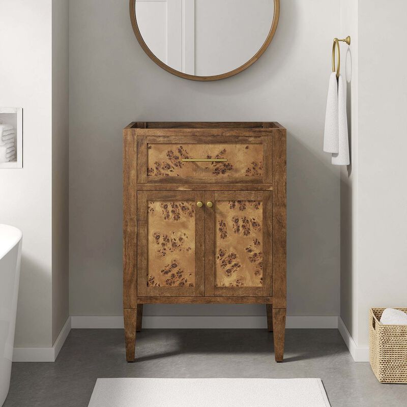 Modway Elysian 24 Wood Bathroom Vanity Cabinet (Sink Basin Not Included) image number 1
