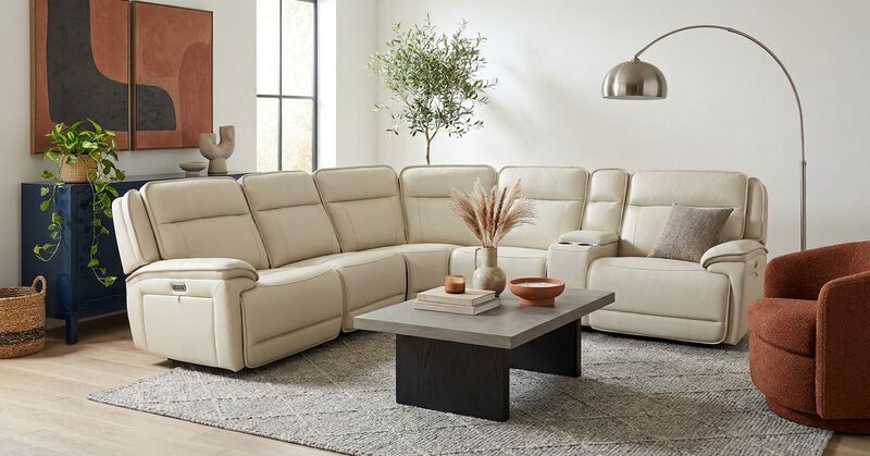 Double Deal 6-Piece Dual Power Sectional with Console image number 1