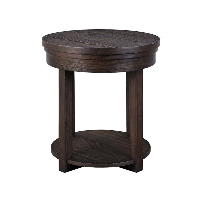 Liberty Furniture 3 Pc Living Room Set Lift Top Cocktail Table, 2 Round End Tables image number 7