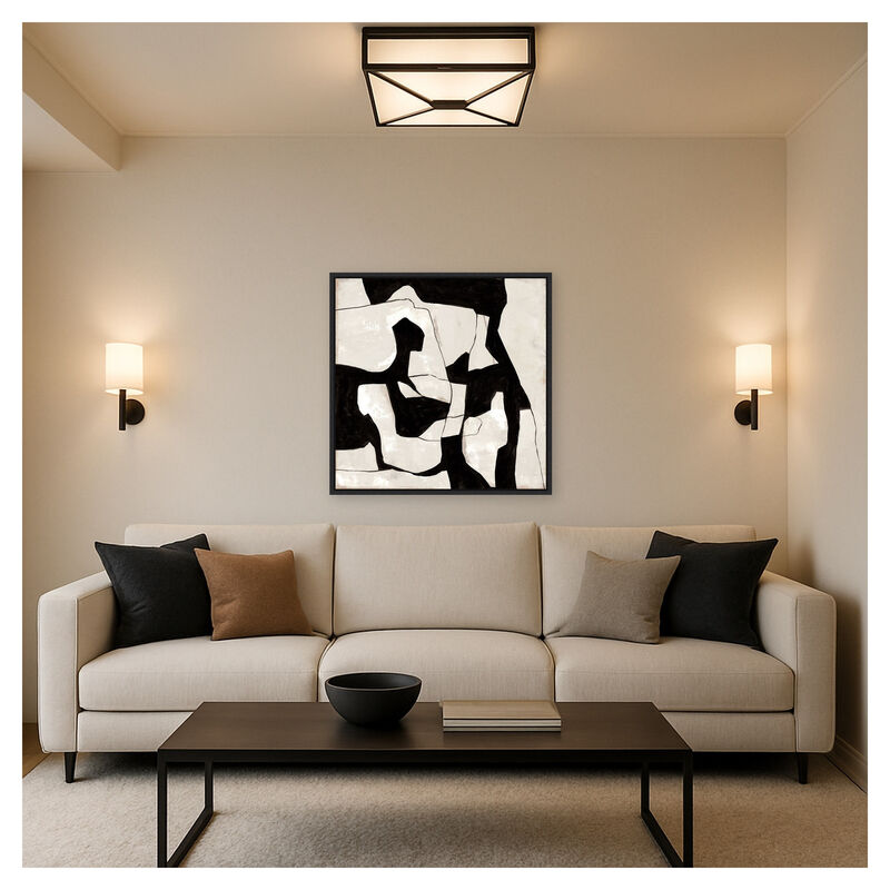 Contrasting Shapes in Motion II by Hannah Dawson Framed Canvas Wall Art image number 3