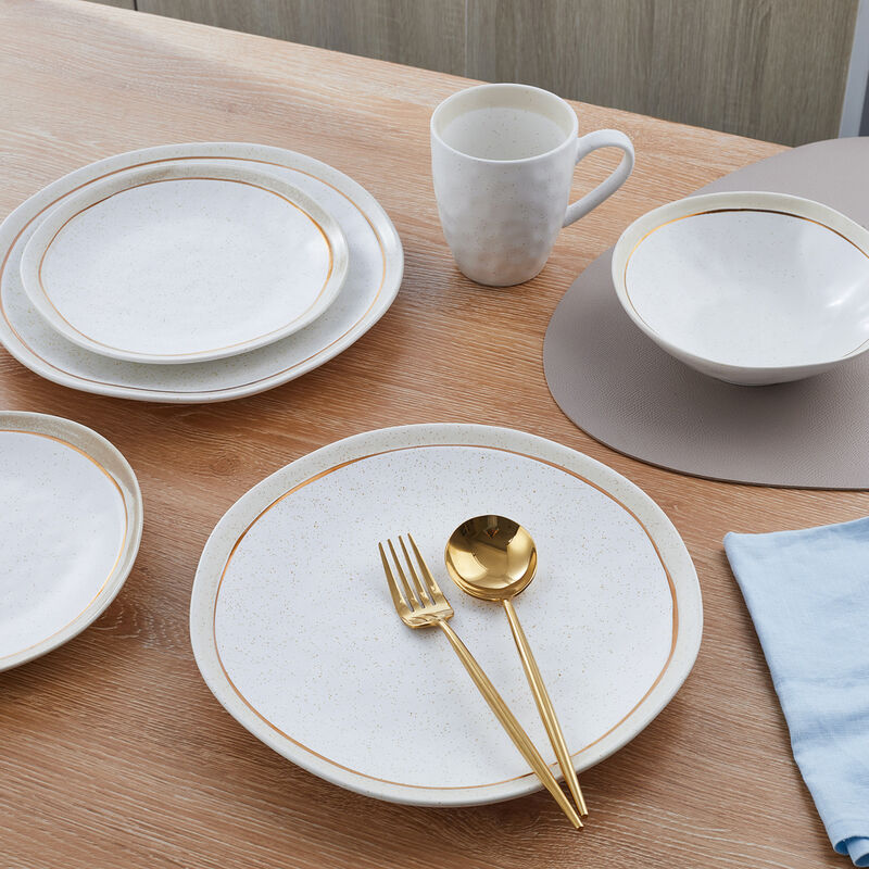 Stone Lain Clara Porcelain 16 Piece Dinnerware Set