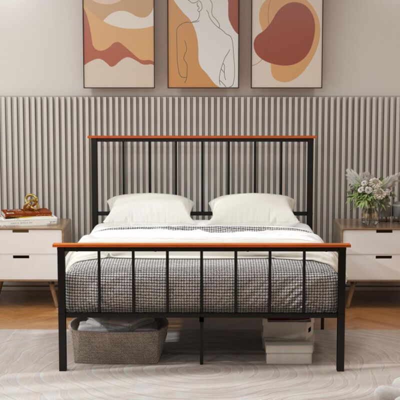 Hivvago Bed Frame with Headboard and Footboard