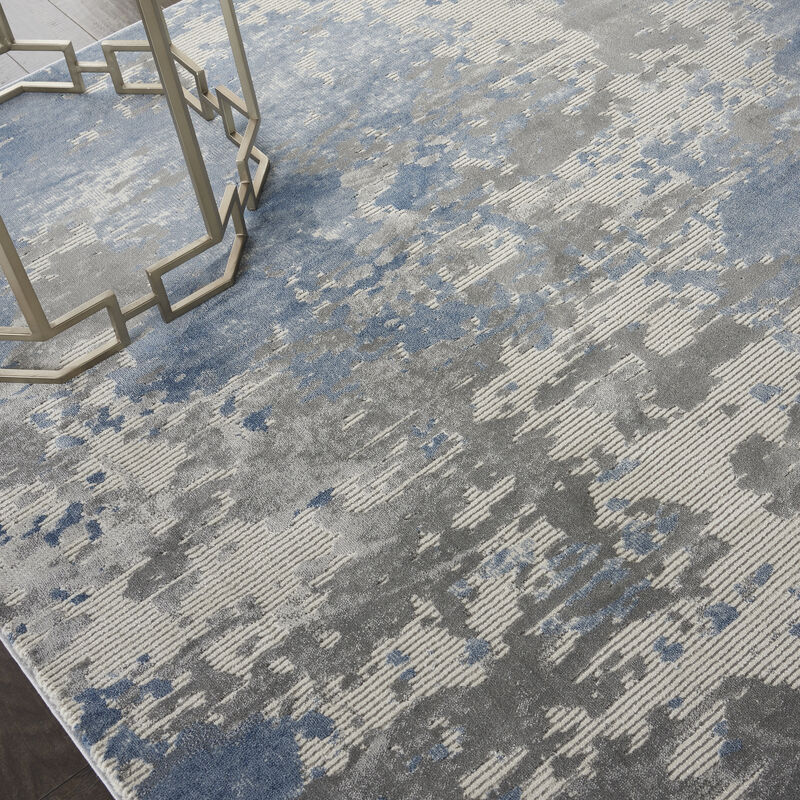 Rustic Textures RUS08 Gray/Blue 9'3" x 12'9" Rug image number 7