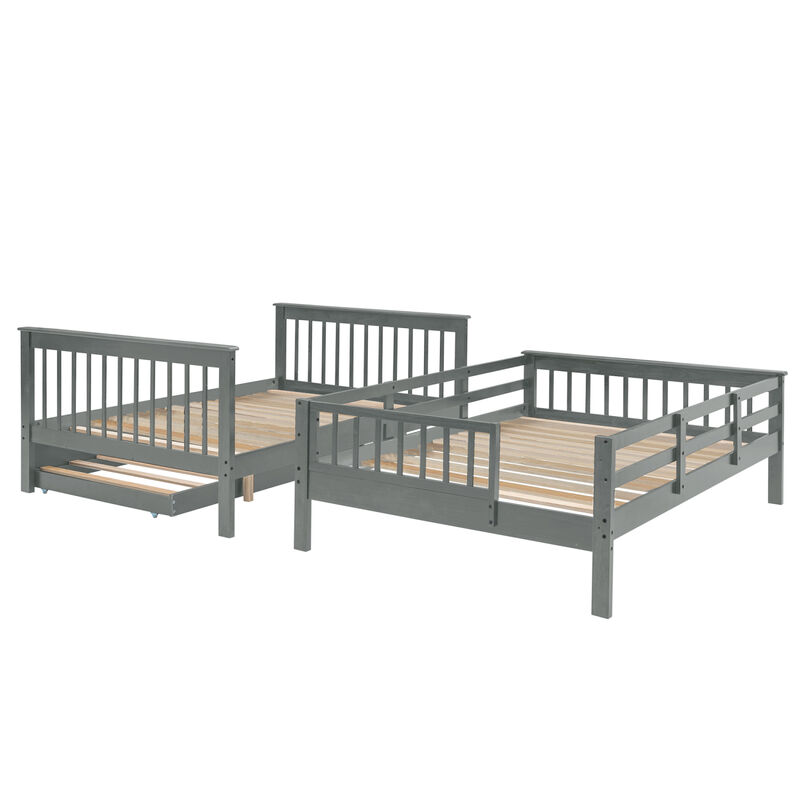 Streamdale Stairway Full-Over-Full Bunk Bed with Trundle & Storage image number 6