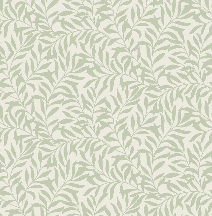Salix Sage Leaf Wallpaper (Set of 2)