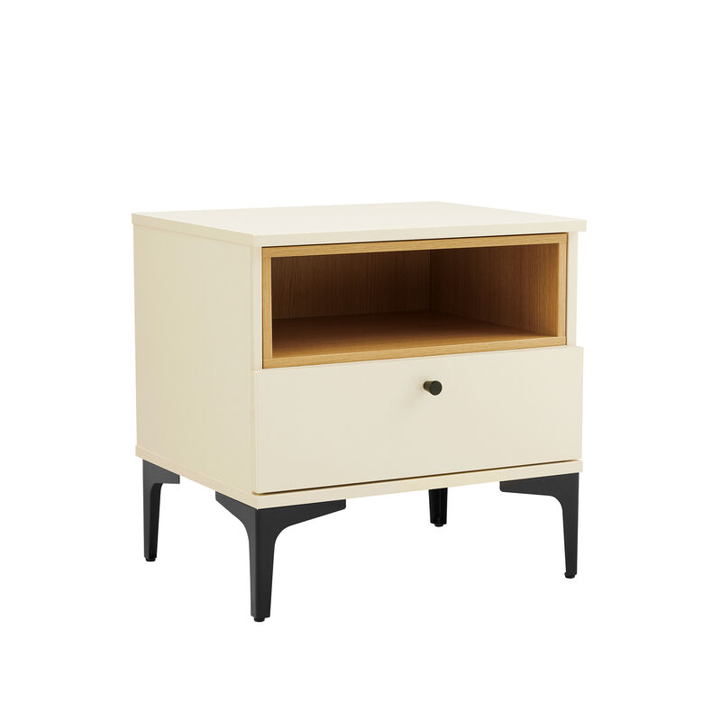 Amara Cream Nightstands (Set of 2)