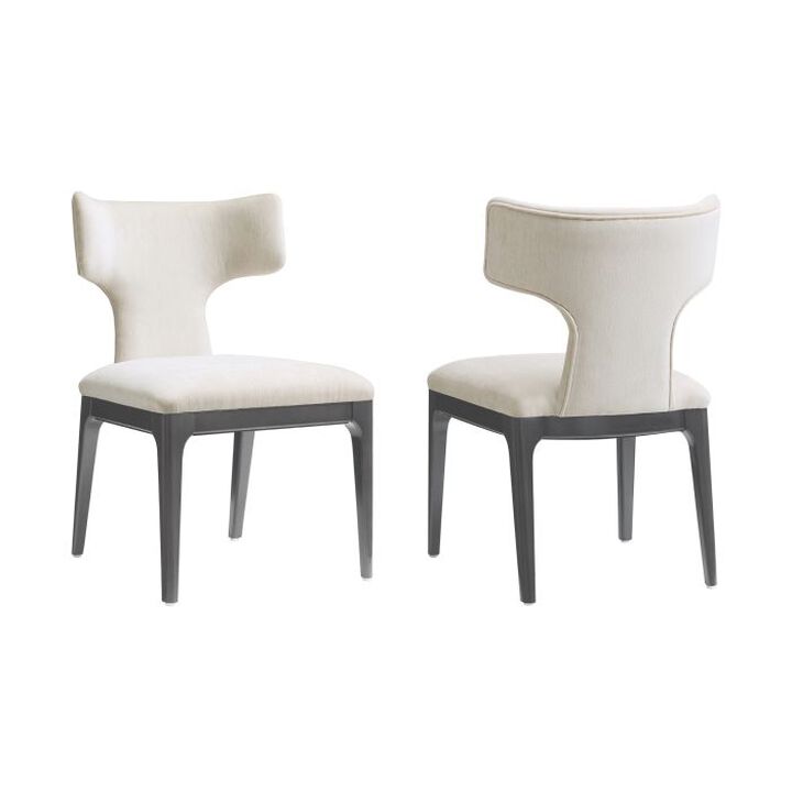 Eloria White Side Chairs (Set of 2)
