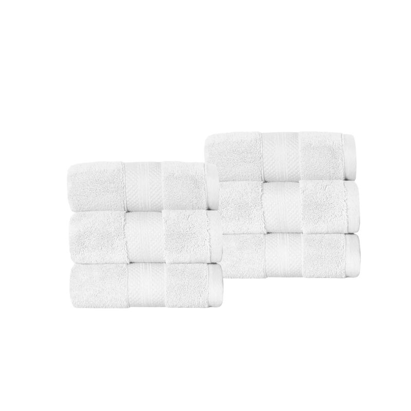 6 Pack Turkish Cotton Hand Towels Set, Soft Quick Dry Absorbent Towels for Bathroom Kitchen image number 0