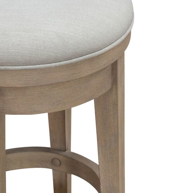 Liberty Furniture Brentwood Upholstered Swivel Console Stool  - Sandstone image number 2