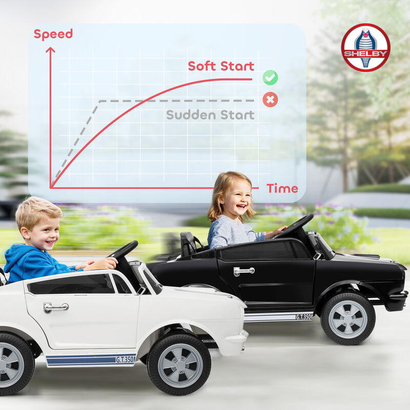 BreeBe Licensed Ford Shelby GT 350 Kids Ride On Car with Remote Control, Adjustable Speed, MP3, Smooth Start, LED Lights image number 5