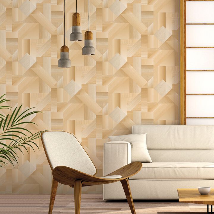 Texstyle Shape Shifter Gold Wallpaper G56628