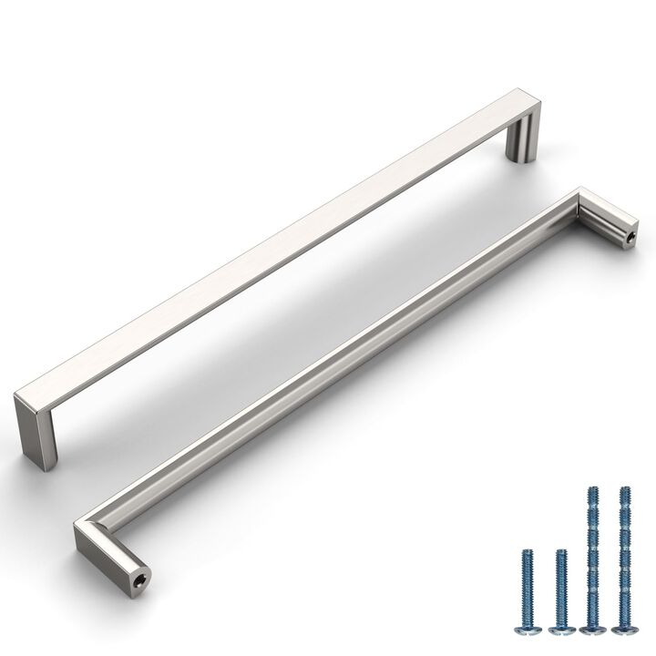 KNOKLOCK 10 Pack 10 Inch(254mm) Kitchen Cabinet Handles Brushed Satin Nickel Cabinet Pulls Kitchen Cabinet Hardware Drawer Pulls