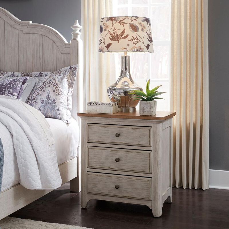 Liberty Furniture 3 Drawer Night Stand w/ Charging Station image number 6
