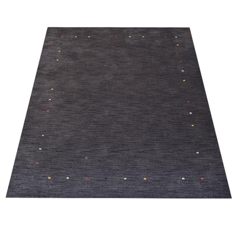 RUGSOTIC CARPETS HAND KNOTTED LOOM WOOL ECO-FRIENDLY AREA RUGS  - Rectangle, Contemporary Modern Design, High Pile Thick Handmade Anti Skid Rugs for Living Room (L00101) image number 2