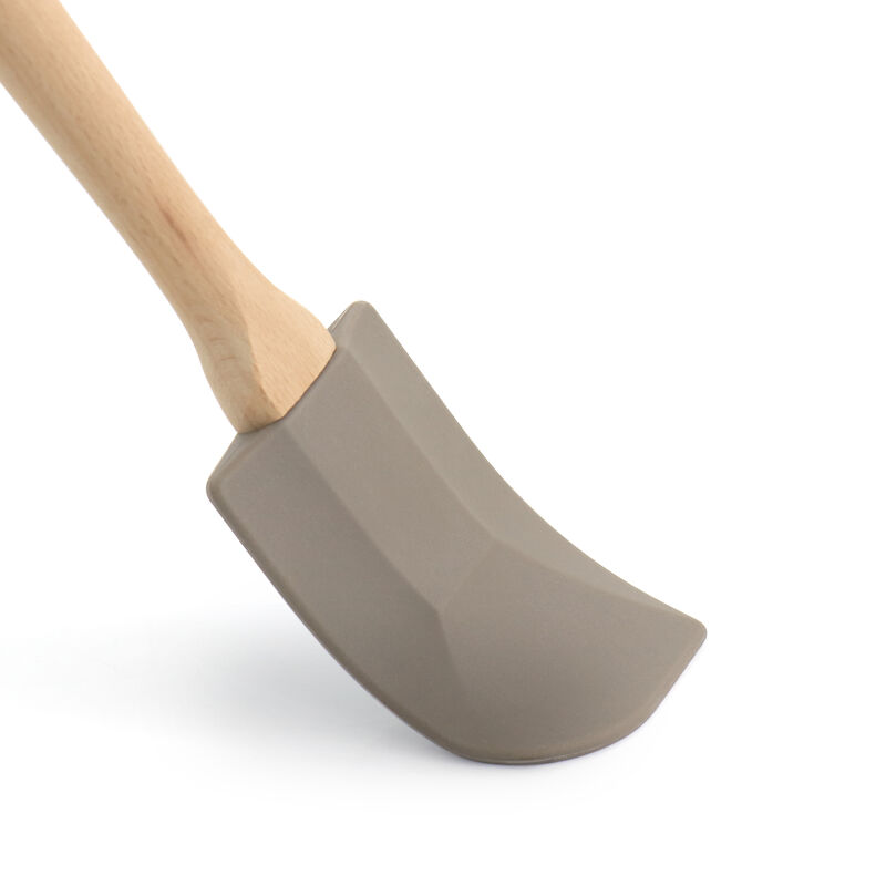 Martha Stewart Beech Wood Silicone Spatula in Gray