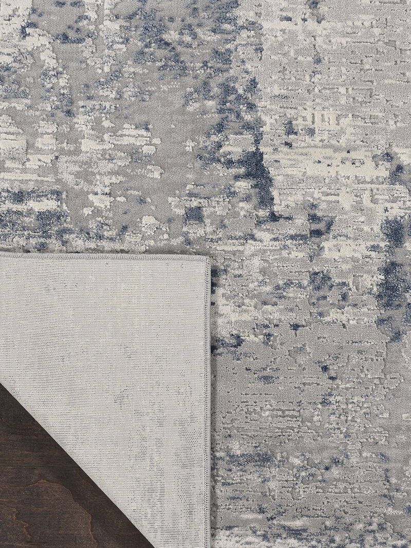 Rustic Textures RUS10 Ivory/Blue 2'2" x 7'6" Rug image number 1