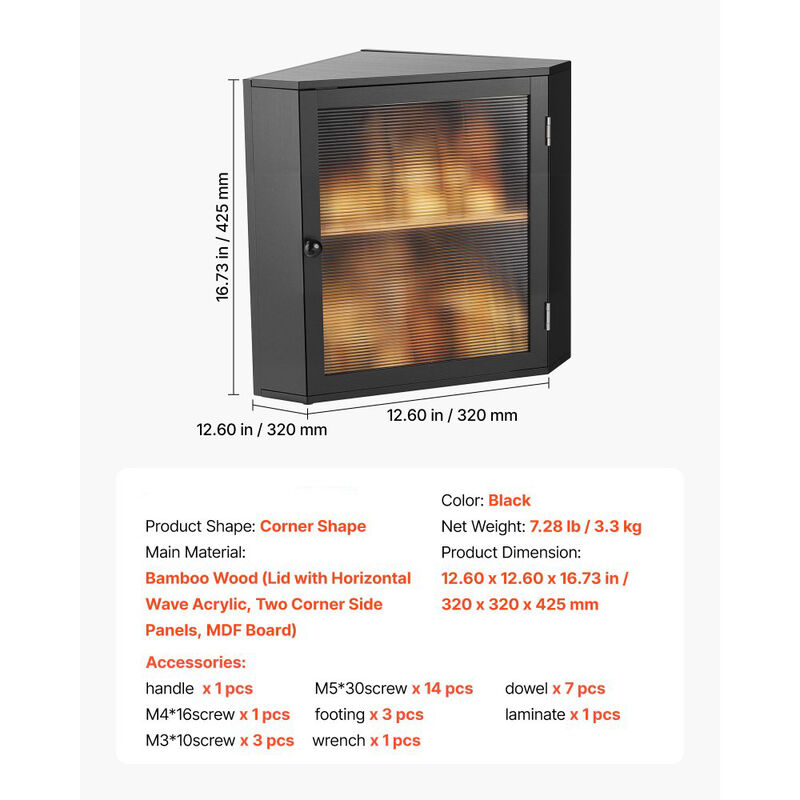 Corner Bread Box, Double Layer Wicker Bread Storage Container for Kitchen Counter image number 2
