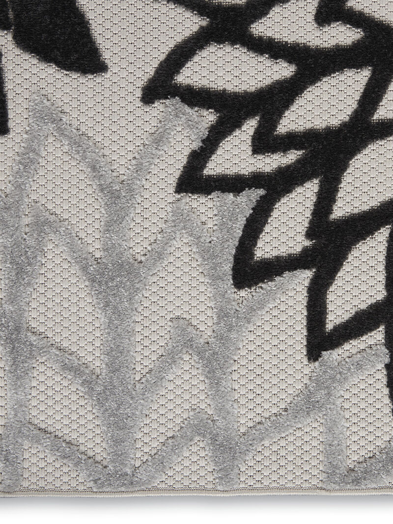 Aloha ALH05 Black/White 3' x 5' Rug
