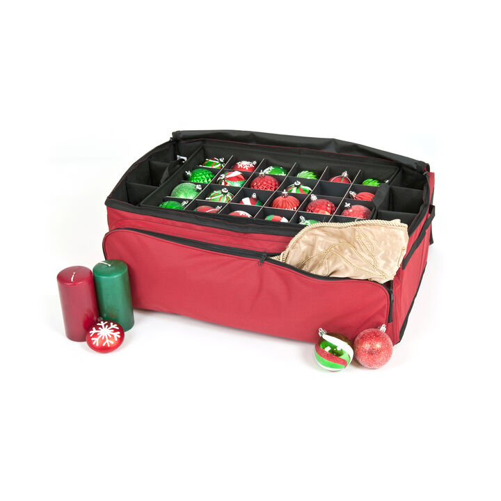 3-Tray Christmas Ornament Pro Storage Bag - Holds up to 72 Ornaments