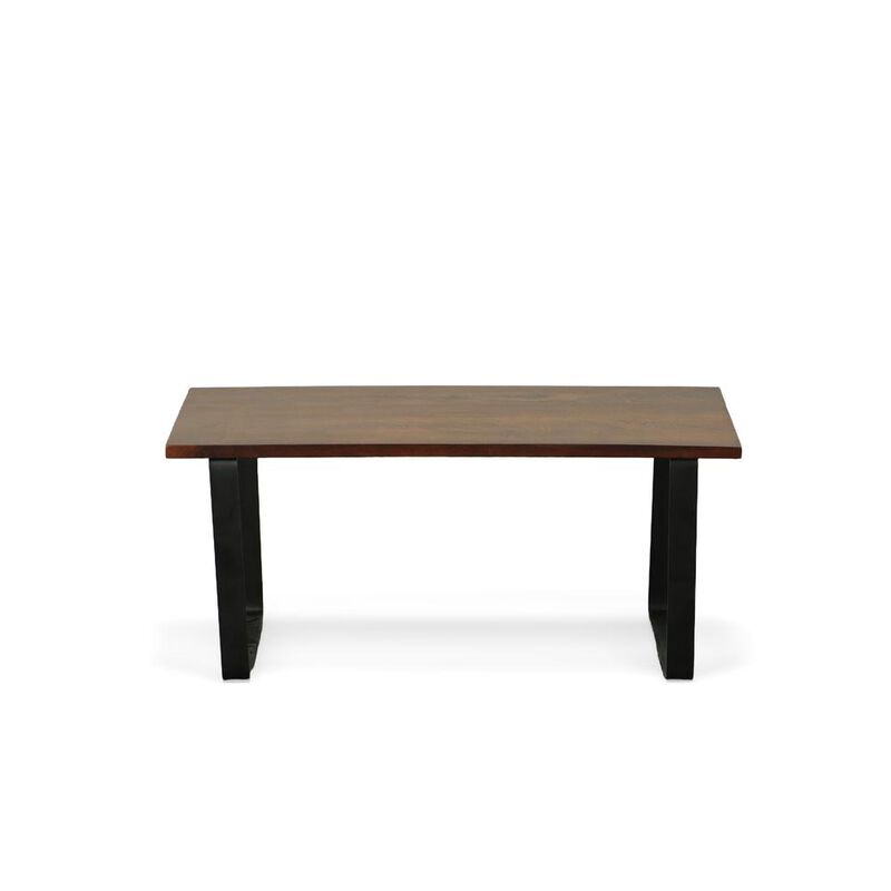 Carolina Living Braden Bench - Chestnut/Black