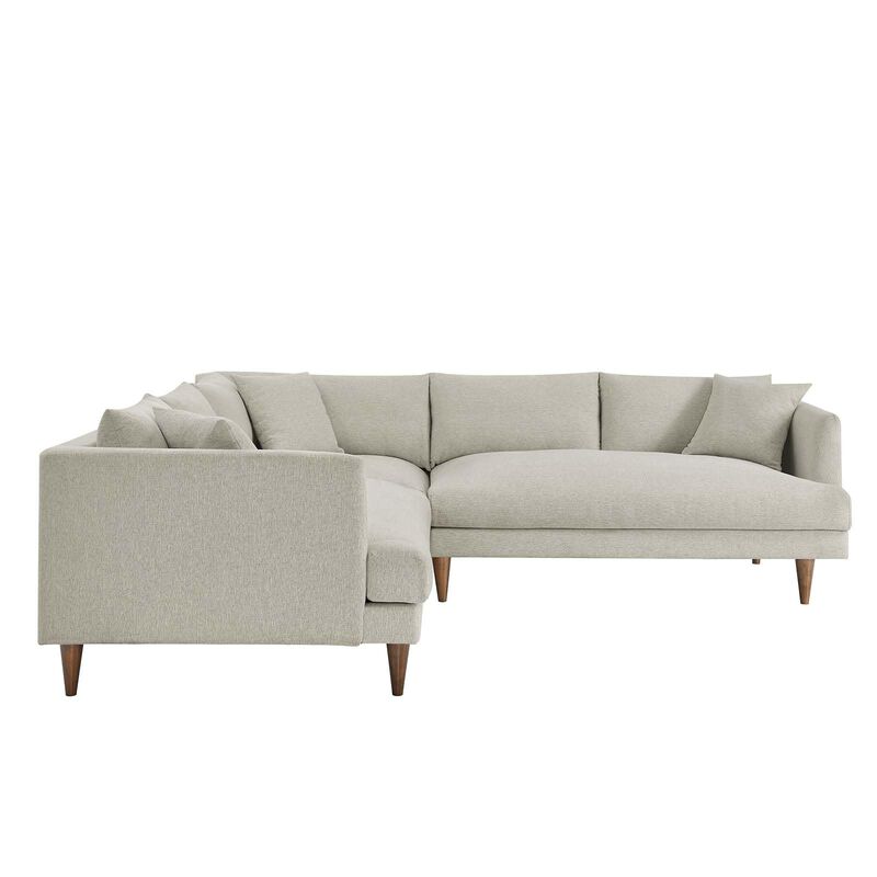 Zoya Down Filled Overstuffed 3-Piece Sectional Sofa image number 1