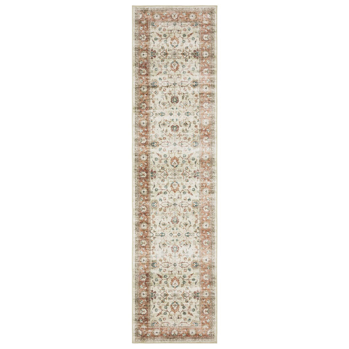 HomeRoots Oriental Distressed Runner Rug