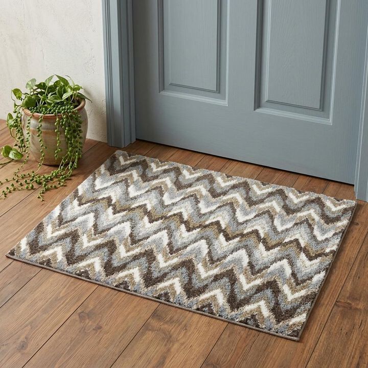 HomeRoots Ikat Pattern Area Rug