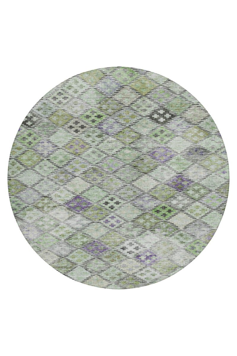 Solace SL6 Green 8' Round Rug image number 0